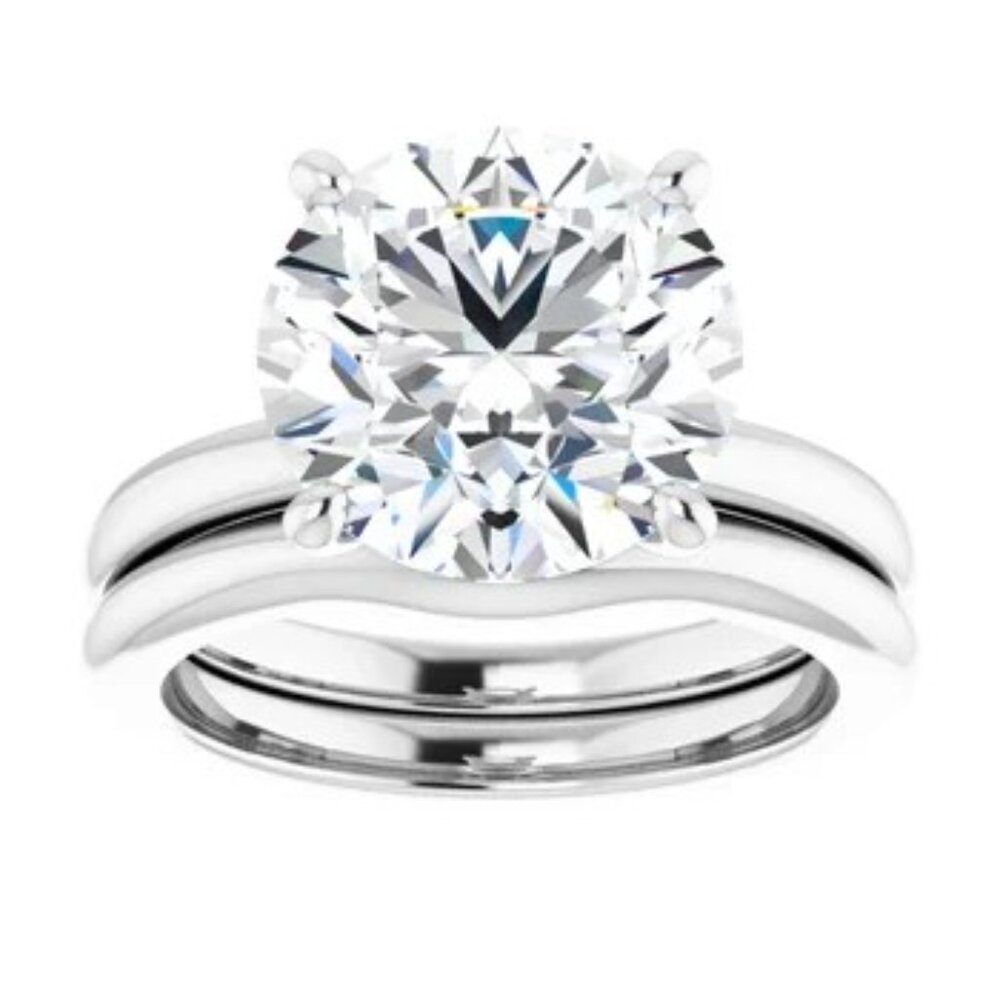 1 Carat Certified Round Lab Grown Diamond Engagement Ring